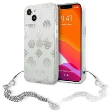 Guess GUHCP13SKPESI iPhone 13 mini 5.4" ezüst/ezüst telefontok Peony Chain Collection tok