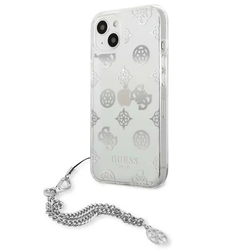 Guess GUHCP13SKPESI iPhone 13 mini 5.4" ezüst/ezüst telefontok Peony Chain Collection tok - 2