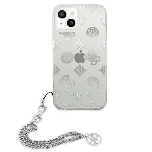 Guess GUHCP13SKPESI iPhone 13 mini 5.4" ezüst/ezüst telefontok Peony Chain Collection tok - 3