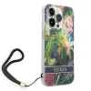 Guess GUOHCP14LHFLSB iPhone 14 Pro 6.1" kék / kék keménytok Flower Strap tok thumbnail