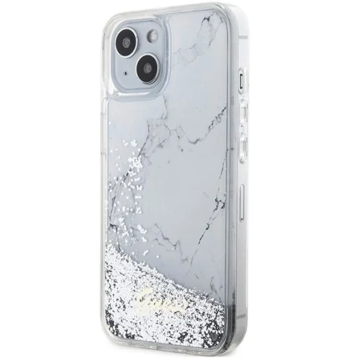 Guess Liquid Glitter Marble tok iPhone 14-hez - fehér - 2