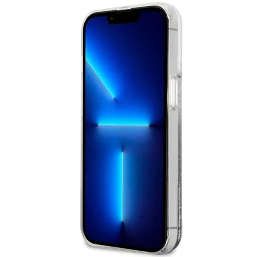 Guess Liquid Glitter Marble tok iPhone 14-hez - fehér - 5