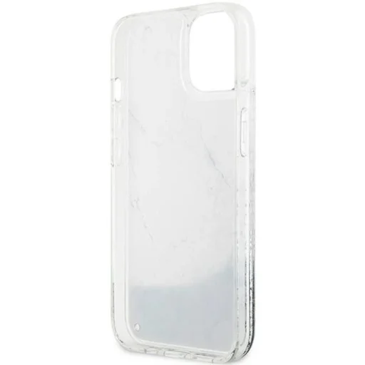 Guess Liquid Glitter Marble tok iPhone 14-hez - fehér - 7