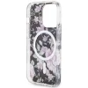Guess GUHMP14LHCFWSK iPhone 14 Pro 6.1" fekete/fekete kemény tok Flower MagSafe thumbnail