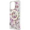 Guess GUHMP14XHCFWST iPhone 14 Pro Max 6.7" átlátszó kemény tok Flower MagSafe - 6
