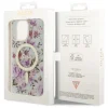 Guess GUHMP14XHCFWST iPhone 14 Pro Max 6.7" átlátszó kemény tok Flower MagSafe - 8