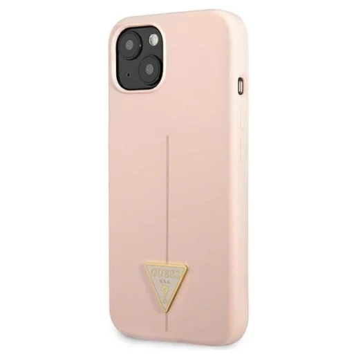 Guess GUHCP13SSLTGP iPhone 13 mini 5.4" pink/pink hardcase Silicone Triangle tok - 2