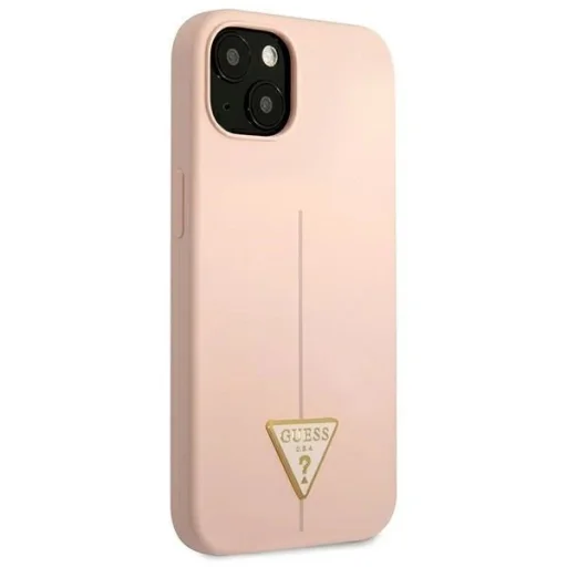 Guess GUHCP13SSLTGP iPhone 13 mini 5.4" pink/pink hardcase Silicone Triangle tok - 4