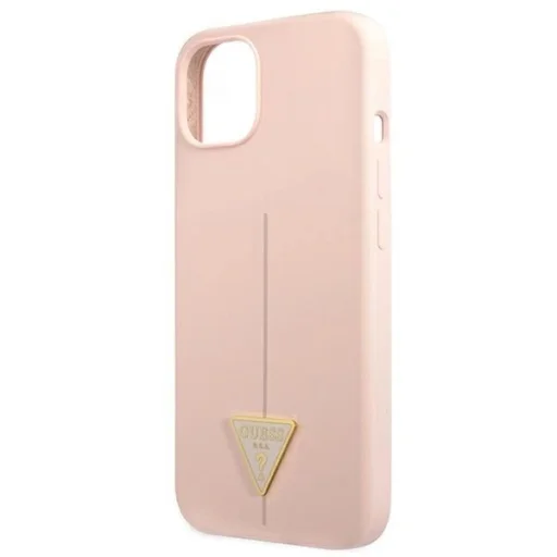 Guess GUHCP13SSLTGP iPhone 13 mini 5.4" pink/pink hardcase Silicone Triangle tok - 6