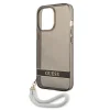 Guess GUHCP13LHTSGSK iPhone 13 Pro / 13 6.1" fekete/fekete tok Translucent Stap thumbnail