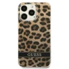 Guess GUHCP13LHSLEOW iPhone 13 Pro / 13 6.1" barna/barna kemény tok Leopard thumbnail