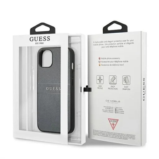 Guess GUHCP13SPSASBGR iPhone 13 mini 5.4" szürke/szürke Saffiano tok - 8