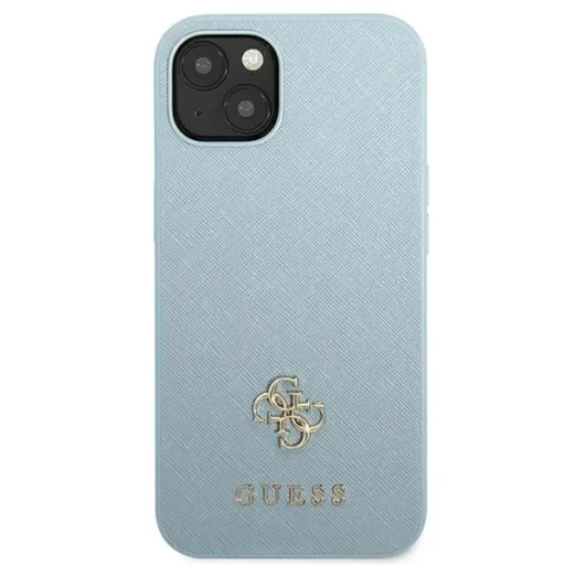 Guess Saffiano 4G Small Metal Logo tok iPhone 13 mini - kék - 3