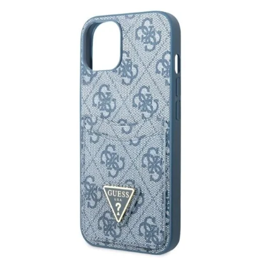 Guess GUHCP13SP4TPB iPhone 13 mini 5.4" kék/kék kemény tok 4G Háromszög Logó Kártyatartó - 6