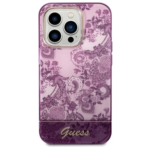 Guess Porcelain Collection tok iPhone 14 Pro Max - fukszia - 3