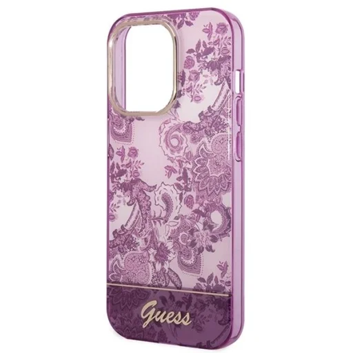Guess Porcelain Collection tok iPhone 14 Pro Max - fukszia - 6