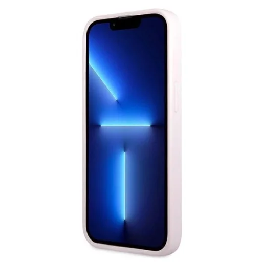 Guess GUHCP13SPSASBPU iPhone 13 mini 5,4" lila/lila Saffiano Forró Bélyegző és Fém Logó tok - 5