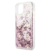 Guess GUHCP13SLGPEPI iPhone 13 mini 5.4" pink/pink keménytok Peony Liquid Glitter tok thumbnail