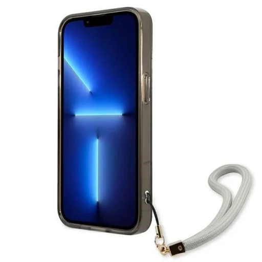 Guess GUHCP13SHTSGSK iPhone 13 mini 5.4" fekete/fekete keménytok Átlátszó Pánt - 5