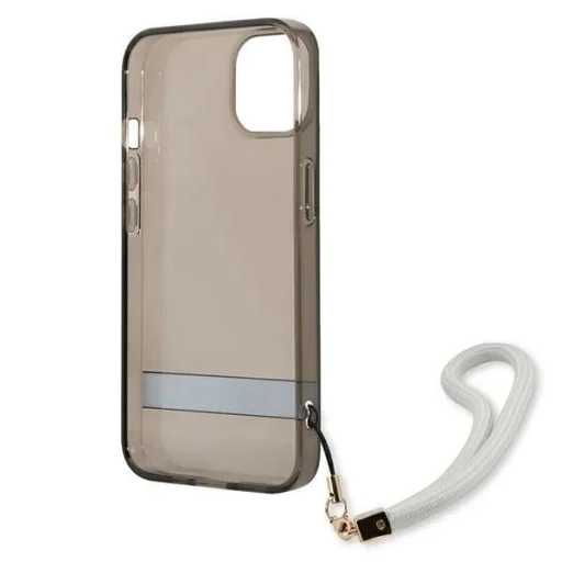 Guess GUHCP13SHTSGSK iPhone 13 mini 5.4" fekete/fekete keménytok Átlátszó Pánt - 7