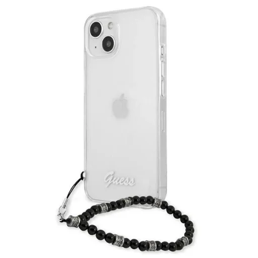 Guess GUHCP13SKPSBK iPhone 13 mini 5.4" Átlátszó kemény tok Fekete Gyöngy - 2