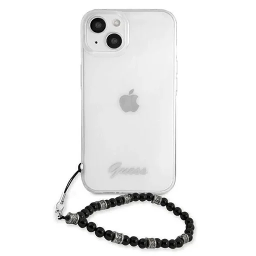 Guess GUHCP13SKPSBK iPhone 13 mini 5.4" Átlátszó kemény tok Fekete Gyöngy - 3