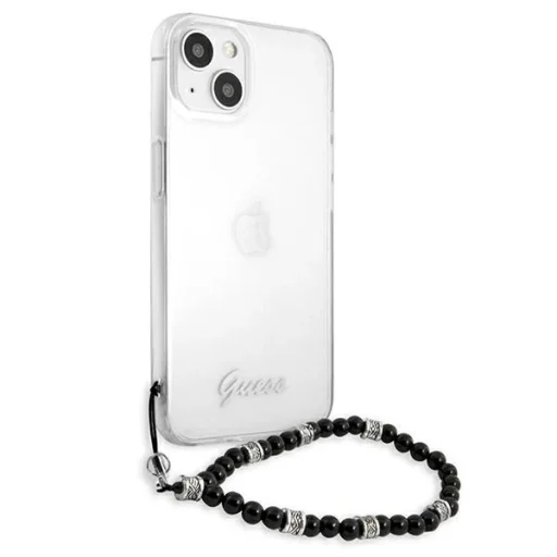 Guess GUHCP13SKPSBK iPhone 13 mini 5.4" Átlátszó kemény tok Fekete Gyöngy - 4
