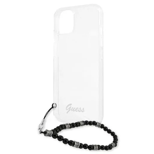 Guess GUHCP13SKPSBK iPhone 13 mini 5.4" Átlátszó kemény tok Fekete Gyöngy - 6