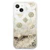 Guess GUHCP13SLGPEGO iPhone 13 mini 5.4" arany/arany keménytok Peony Liquid Glitter thumbnail
