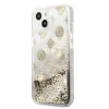 Guess GUHCP13SLGPEGO iPhone 13 mini 5.4" arany/arany keménytok Peony Liquid Glitter thumbnail