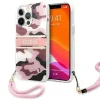 Guess GUHCP13XKCABPI iPhone 13 Pro Max 6.7" pink/pink merev tok Camo Strap Collection - 1