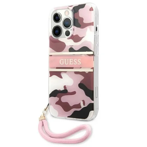Guess GUHCP13XKCABPI iPhone 13 Pro Max 6.7" pink/pink merev tok Camo Strap Collection - 3