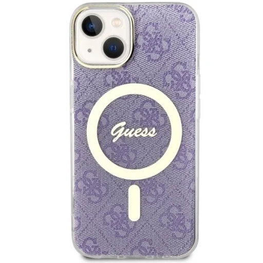 Guess GUHMP14MH4STU iPhone 14 Plus 6.7" lila/lila keménytok 4G MagSafe tok - 3