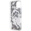 Guess GUHMP14MHCFWSK iPhone 14 Plus 6.7" fekete/fekete keménytok Flower MagSafe tok - 7