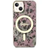 Guess GUHMP14MHCFWSP iPhone 14 Plus 6.7" pink/pink kemény tok Flower MagSafe thumbnail