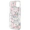 Guess GUHMP14MHCFWSP iPhone 14 Plus 6.7" pink/pink kemény tok Flower MagSafe thumbnail