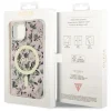 Guess GUHMP14MHCFWSP iPhone 14 Plus 6.7" pink/pink kemény tok Flower MagSafe thumbnail
