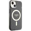 Guess Glitter Gold MagSafe tok iPhone 14 - fekete thumbnail