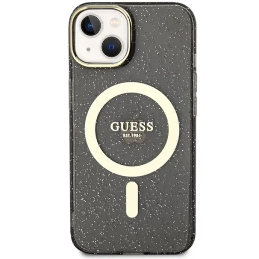 Guess Glitter Gold MagSafe tok iPhone 14 - fekete - 3