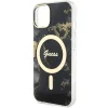 Guess GUHMP14MHTMRSK iPhone 14 Plus 6.7" fekete/fekete kemény tok Golden Marble MagSafe tok thumbnail