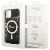 Guess GUHMP14MHTMRSK iPhone 14 Plus 6.7" fekete/fekete kemény tok Golden Marble MagSafe tok thumbnail