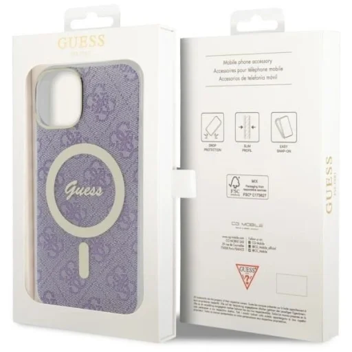 Guess 4G MagSafe tok iPhone 14 - lila - 8
