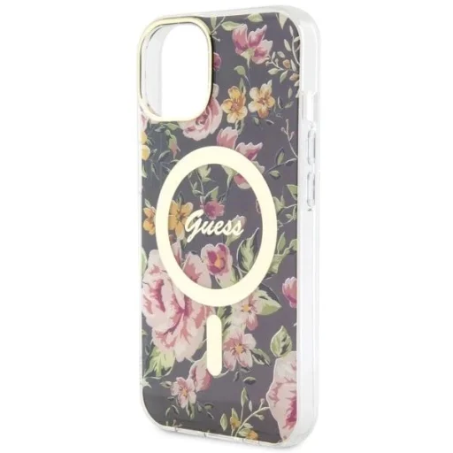 Guess Flower MagSafe tok iPhone 14-hez - fekete - 6