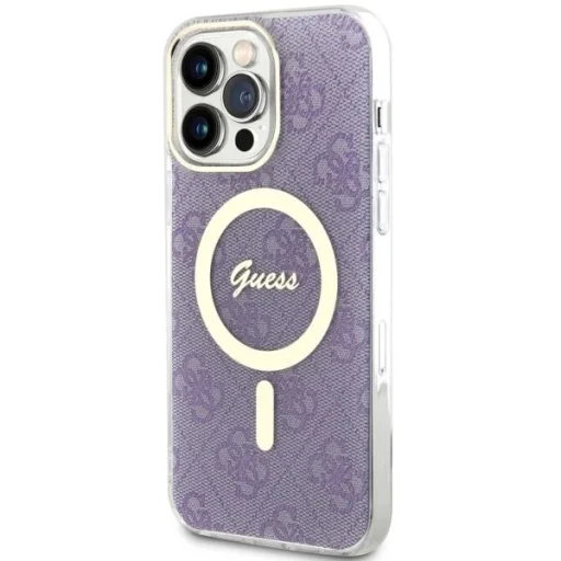 Guess GUHMP14XH4STU iPhone 14 Pro Max 6.7" lila/lila keménytok 4G MagSafe tok - 2