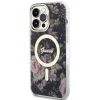Guess GUHMP14XHCFWSK iPhone 14 Pro Max 6.7" fekete/fekete kemény tok Flower MagSafe - 2