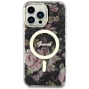 Guess GUHMP14XHCFWSK iPhone 14 Pro Max 6.7" fekete/fekete kemény tok Flower MagSafe - 3