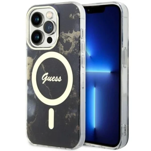 Guess Golden Marble MagSafe iPhone 14 Pro Max tok, - 1
