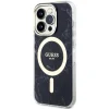 Guess GUHMP14LPCUMAK iPhone 14 Pro 6.1" fekete/fekete keménytok Márvány MagSafe tok - 2