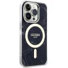 Guess GUHMP14LPCUMAK iPhone 14 Pro 6.1" fekete/fekete keménytok Márvány MagSafe tok - 4