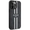 Guess GUHMP13LP4RPSK iPhone 13 Pro / 13 6.1” fekete/fekete kemény tok 4G Printed Stripes MagSafe tok - 4